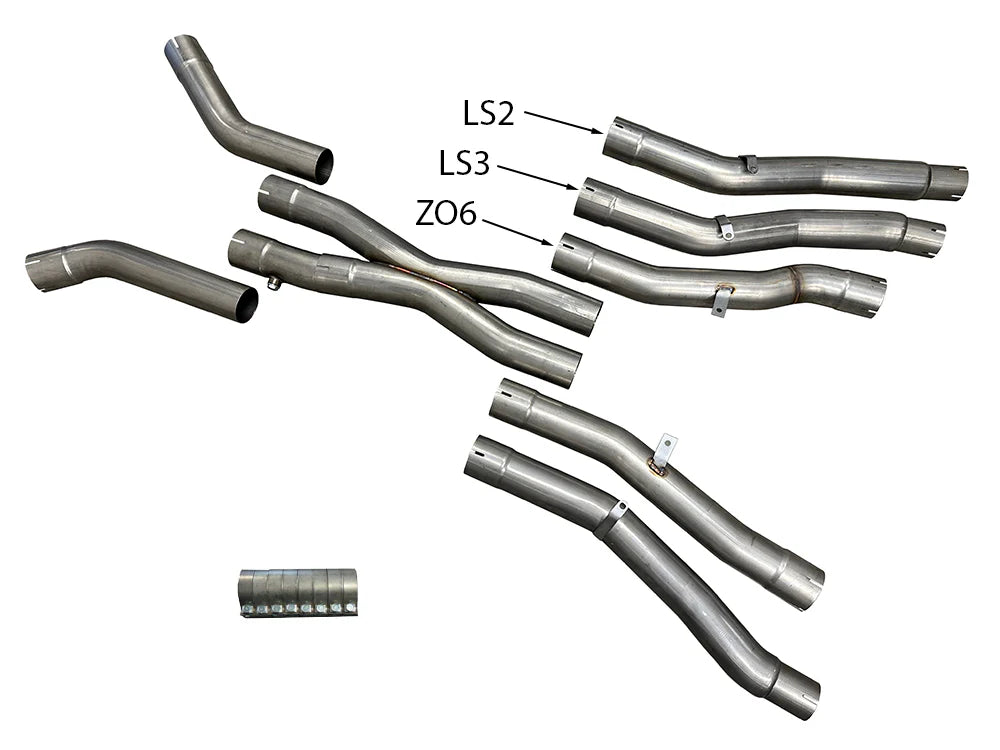 C6 Corvette X-Pipe Kit 2005-2013 (LS2, LS3, LS7 ENGINES)