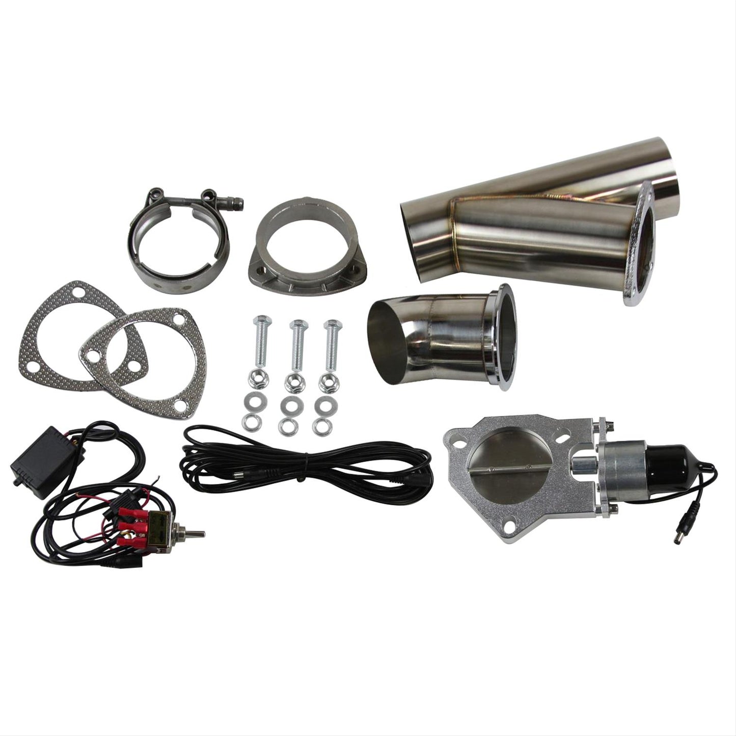 Summit Racing™ Complete Electric 3 Inch Exhaust Cutouts Kit SUM-670113-2