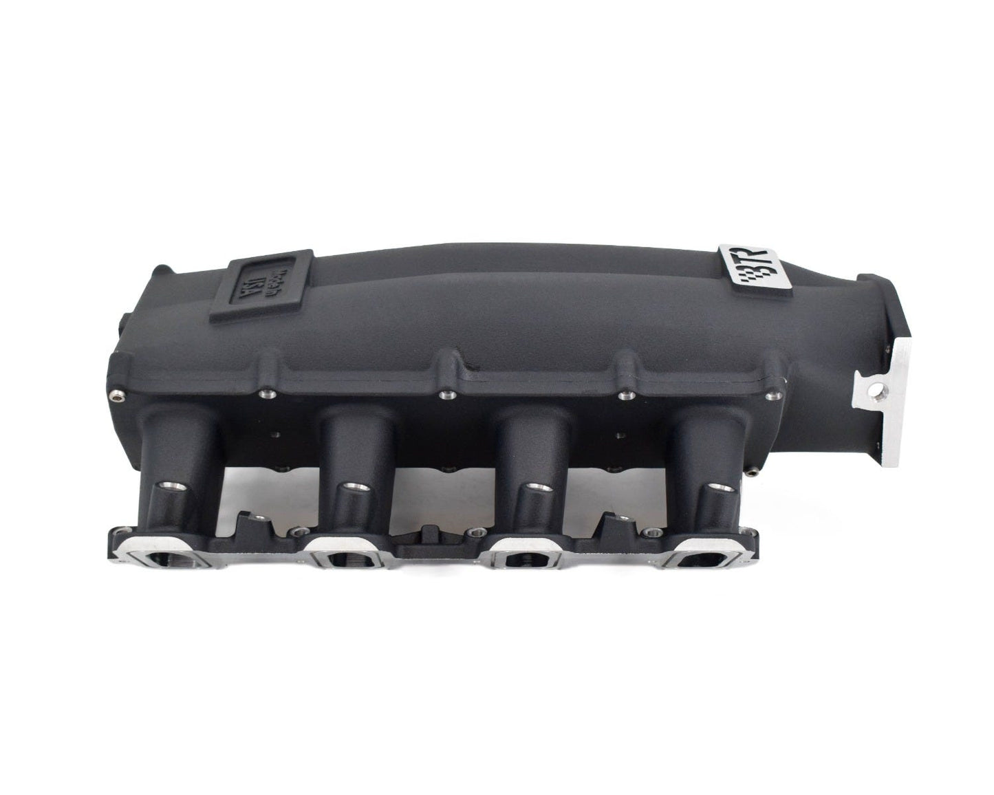 BTR TRINITY INTAKE MANIFOLD FOR CATHEDRAL PORT ENGINES - BLACK - WITH FUEL RAILS