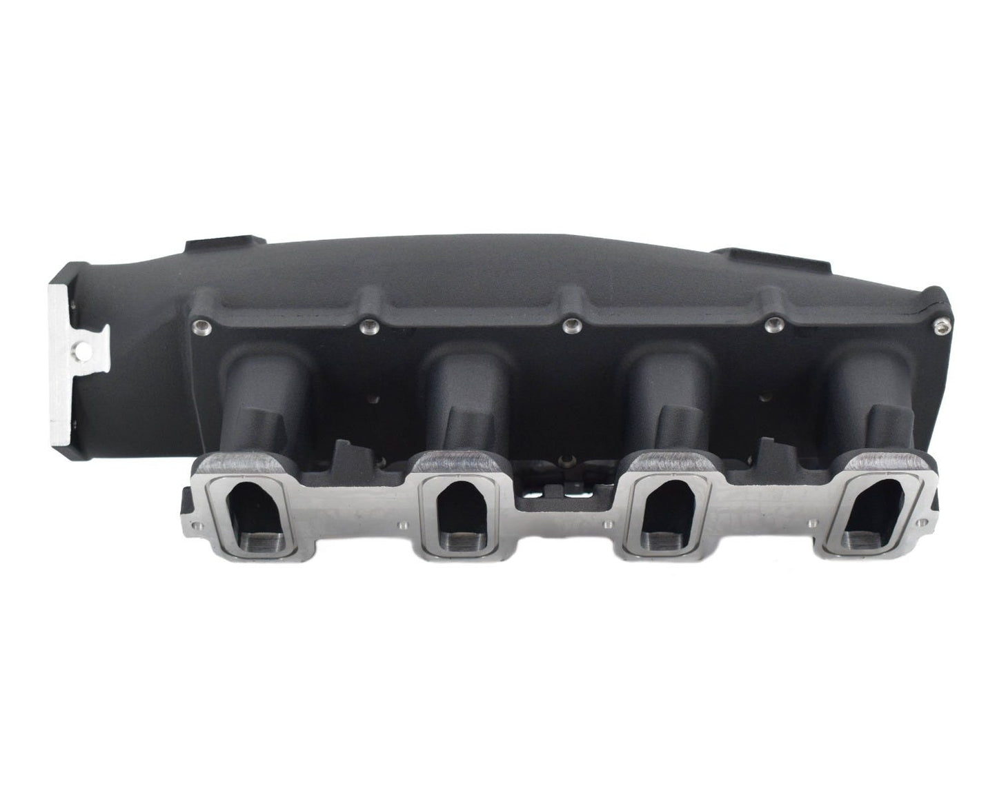 BTR TRINITY INTAKE MANIFOLD FOR CATHEDRAL PORT ENGINES - BLACK - WITH FUEL RAILS