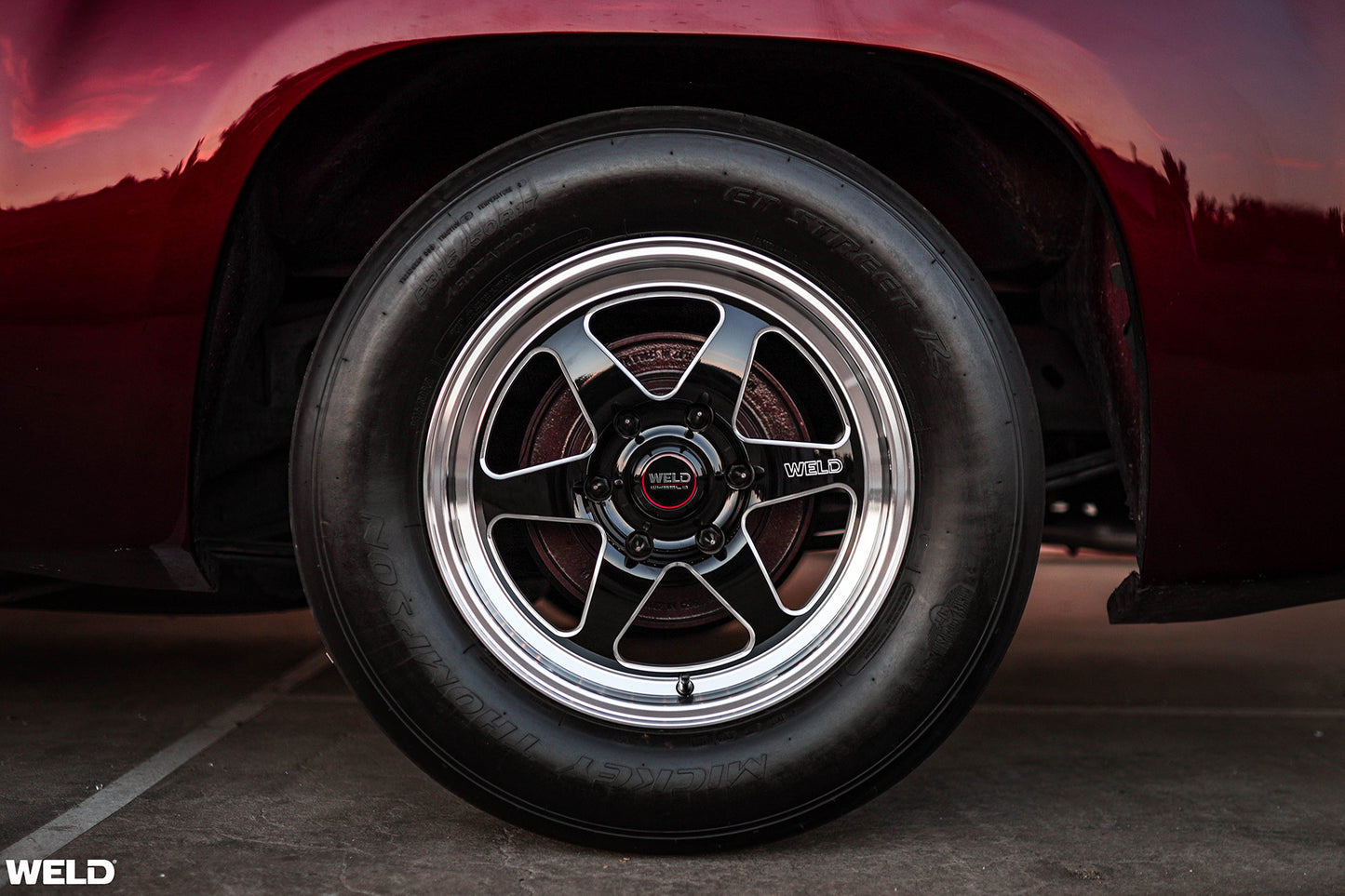 Weld Performance Ventura 6 Drag Gloss Black Wheels