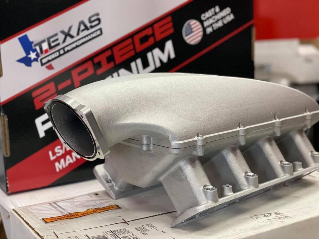 Texas Speed Titan SR-1 Short Runner 102mm Cast Cathedral Port Intake Manifold