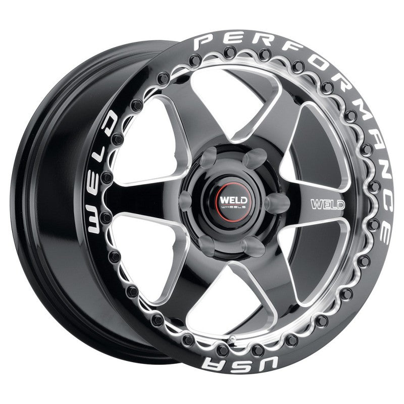 Weld Performance Ventura 6 Drag Gloss Black Wheels