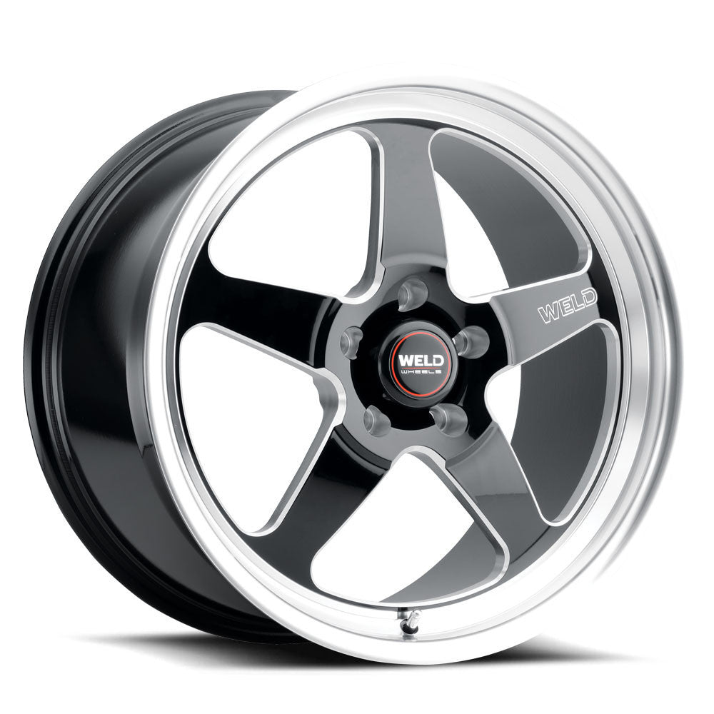 WELD Ventura 5 Street Gloss Black Wheel with Milled Spokes 18x9.5