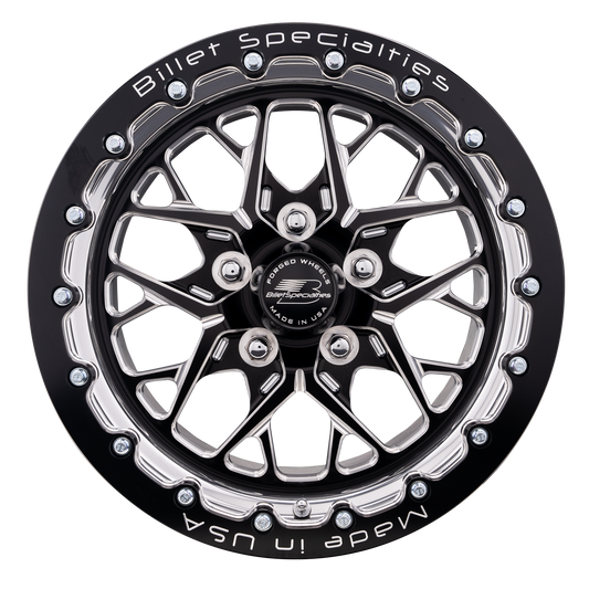 Billet Specialties Redline 15x10 Black Beadlock OBS/C10 Dragpack